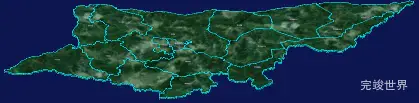 threejs赤峰市翁牛特旗geoJson地图3d地图自定义贴图加CSS3D标签